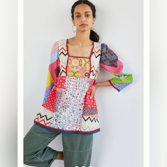 Anthropologie Let Me Be Top - Picture 1 of 12